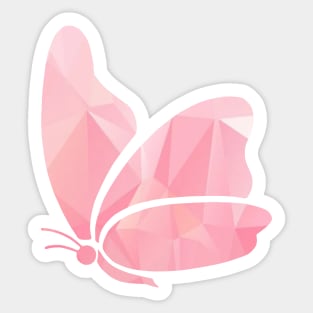 Pink Butterfly Sticker